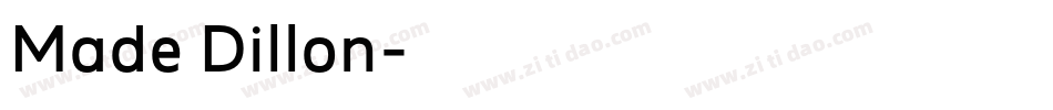 Made Dillon字体转换